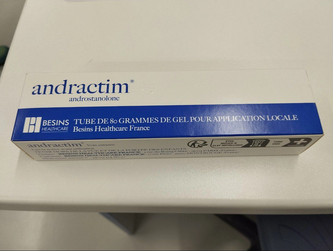 💊 Andractim Androstanolone 2.5% Gel 80g 💊