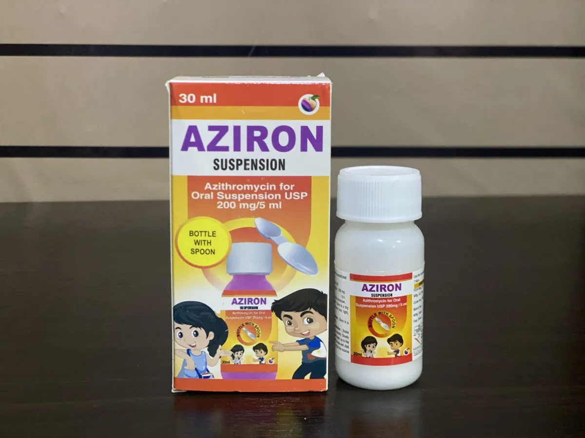معلق آزيرون ۲۰۰ ملغ/۵ مل — PharmaWeb