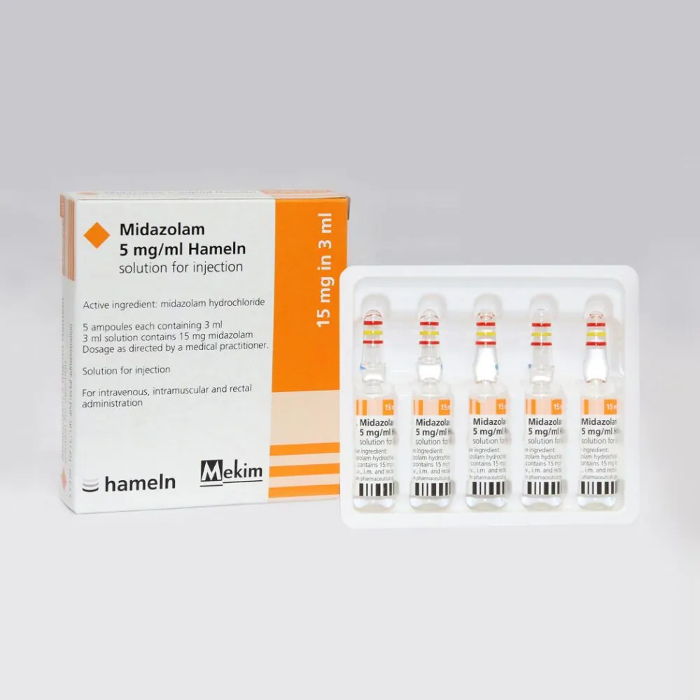 میدازولام هملن ۵ میلی‌گرم/میلی‌لیتر (Midazolam) — فارماوب