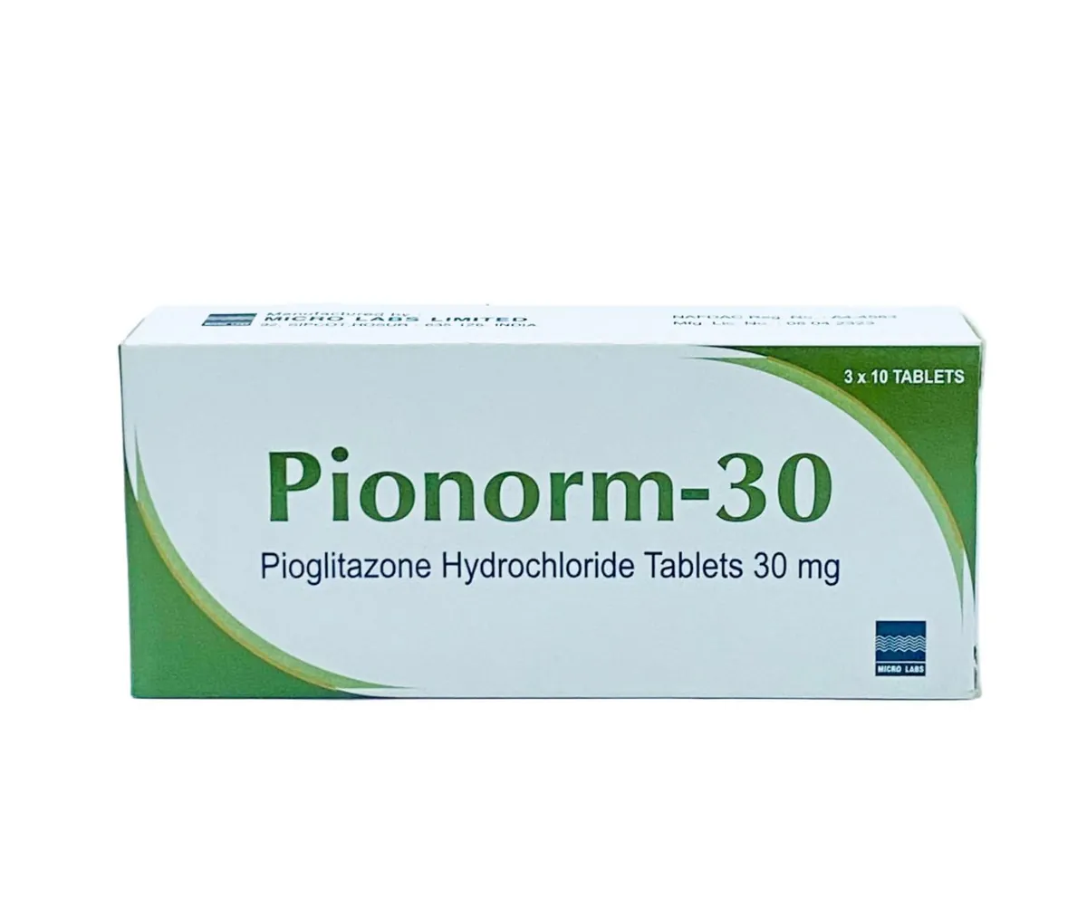 Pionorm-30 Pioglitazone 30 mg Tablets — PharmaWeb
