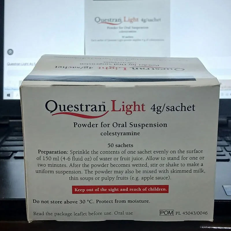 Questran Light Kolestiramin 4 g Toz — PharmaWeb