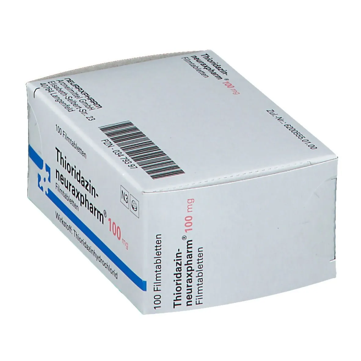 قرص تیوریدازین نوراکسفارم ۱۰۰ میلی‌گرم (Thioridazine) — فارماوب