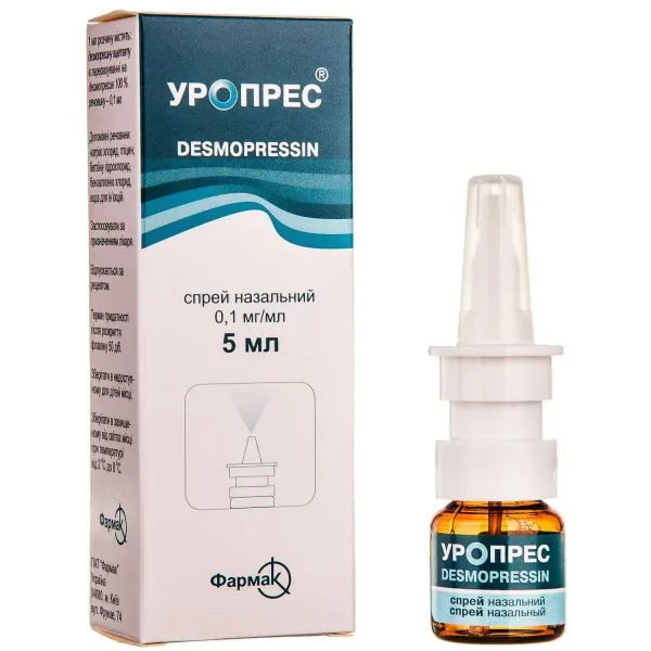 Uropres Desmopressin Nasal Spray 0.1 mg/ml 5 ml — PharmaWeb